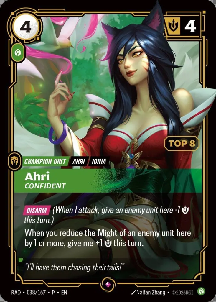 Ahri, Confident (Top 8)