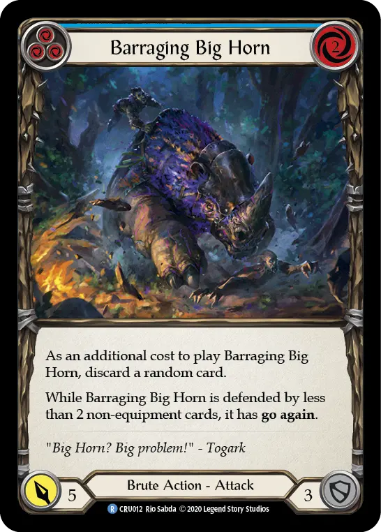 Barraging Big Horn